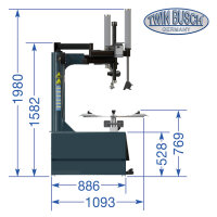 SEMI AUTOM. Reifenmontagemaschine - Multitalent - Grey-Line