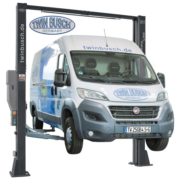 2 Säulen Hebebühne 5.0 t - elektromagnetisch - barrierefrei - HEAVY LINE - Grey-Line