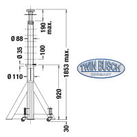 Unterstellbock mit 7.5 t Tragkraft - Grey-Line