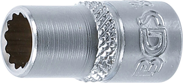 Steckschlüssel-Einsatz Zwölfkant | Antrieb Innenvierkant 6,3 mm (1/4") | SW 7 mm