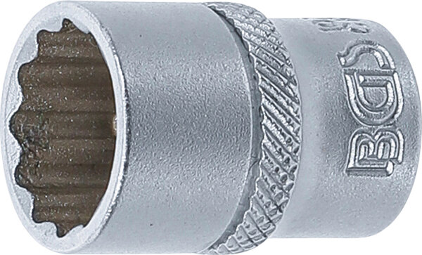 Steckschlüssel-Einsatz Zwölfkant | Antrieb Innenvierkant 6,3 mm (1/4") | SW 13 mm