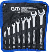 Maul-Ringschlüssel-Satz | SW 6 - 19 mm | 8-tlg.