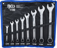 Maul-Ringschlüssel-Satz | Zollgrößen | SW 1/8" - 9/16" Withworth | 8-tlg.