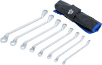 Doppel-Ringschlüssel-Satz | gekröpft | SW 6 x 7 - 20 x 22 mm | 8-tlg.