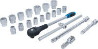 Steckschlüssel-Satz Zwölfkant | Antrieb 20 mm...