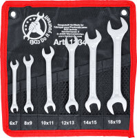 Doppel-Maulschlüssel-Satz | SW 6 x 7 - 18 x 19 mm |...