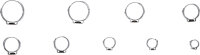 Edelstahl-Schlauchklemmen-Sortiment | Ø 5,8 - 21...