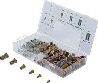 Nietmuttern-Sortiment | verzinkter Stahl | 150-tlg.