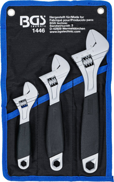 Rollgabelschlüssel-Satz mit Kunststoff-Softgriff | 3-tlg.