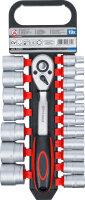 Steckschlüssel-Satz | Antrieb 12,5 mm (1/2") | SW 8 - 32 mm | 19-tlg.