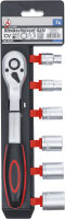 Steckschlüssel-Satz | Antrieb 10 mm (3/8") | SW 8 - 19 mm | 7-tlg.