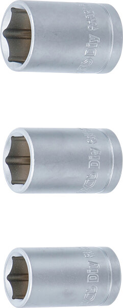Steckschlüsseleinsatz-Satz | Antrieb 12,5 mm (1/2") | SW 15 - 17 - 19 mm | 3-tlg.