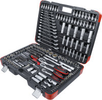 Steckschlüssel-Satz | Antrieb 6,3 mm (1/4") / 10 mm (3/8") / 12,5 mm (1/2") | 216-tlg.