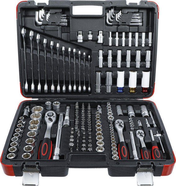 Steckschlüssel-Satz | Antrieb 6,3 mm (1/4") / 10 mm (3/8") / 12,5 mm (1/2") | 176-tlg.