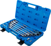 Doppel-Ratschen-Gelenkschlüssel-Satz | SW 8 - 19 mm | 10-tlg.