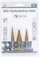 HSS-Stufenbohrer-Satz | 3 - 20 mm | 3-tlg.