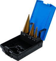 Stufenbohrer-Satz | titannitriert | Ø 4 - 30 mm | 3-tlg.