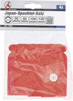 Japan-Spachtel-Satz | Kunststoff | 50 / 80 / 100 / 120 mm | 4-tlg.