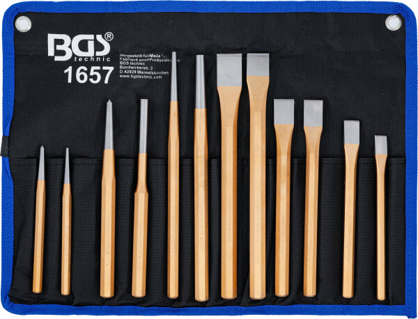 Splintentreiber-/ Meissel-/ Körner-Satz | 12-tlg.