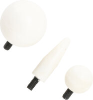 Kunststoff-Ersatzköpfe für Ausbeueleisen | M5 x 0,8 mm | für Art. 1659 | 3-tlg.