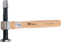 Karosseriehammer | runder, flacher Kopf / gerade, horizontale Finne