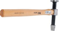 Karosseriehammer | runder, flacher Kopf / gerade, horizontale Finne