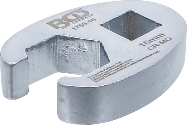 Hahnenfußschlüssel | Antrieb Innenvierkant 10 mm (3/8") | SW 16 mm