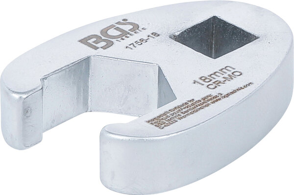 Hahnenfußschlüssel | Antrieb Innenvierkant 10 mm (3/8") | SW 18 mm