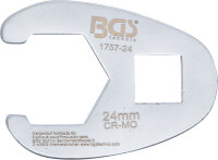 Hahnenfußschlüssel | Antrieb Innenvierkant 12,5 mm (1/2") | SW 24 mm