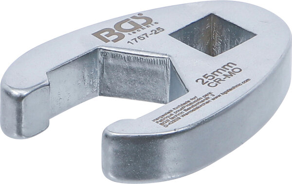 Hahnenfußschlüssel | Antrieb Innenvierkant 12,5 mm (1/2") | SW 25 mm