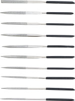 Diamantfeilen-Satz | gerade | 140 x 3 mm | 10-tlg.