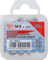Ersatz-Gewindeeinsätze | M8 x 1,25 | 25-tlg.