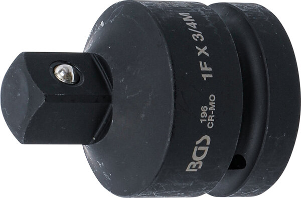 Kraft-Steckschlüssel-Adapter | Innenvierkant 25 mm (1") - Außenvierkant 20 mm (3/4")