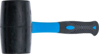 Gummihammer | Fiberglasstiel | schwarzer Kopf | Ø 65 mm | 720 g
