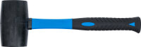 Gummihammer | Fiberglasstiel | schwarzer Kopf | Ø 65 mm | 720 g