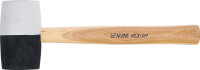 Gummihammer | Hickory-Stiel | schwarz-weißer Kopf | Ø 63 mm | 840 g