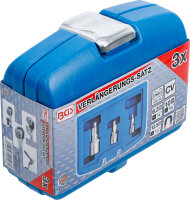 Verlängerungs-Satz mit Magnethalter | 6,3 mm (1/4") / 10 mm (3/8") / 12,5 mm (1/2") | 3-tlg.