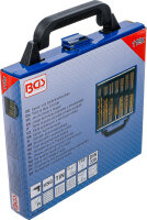 Spiral- und Stufenbohrer-Satz | HSS | Titan nitriert | 1 - 10 mm | 119-tlg.