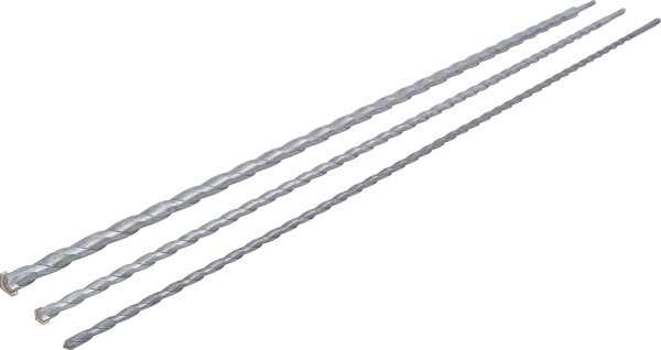 Mauer-Durchbruch-Bohrer-Satz | SDS-Schaft | 12 / 16 / 24 mm | 3-tlg.