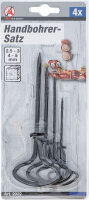 Handbohrer-Satz | 2,5 - 5 mm | 4-tlg.