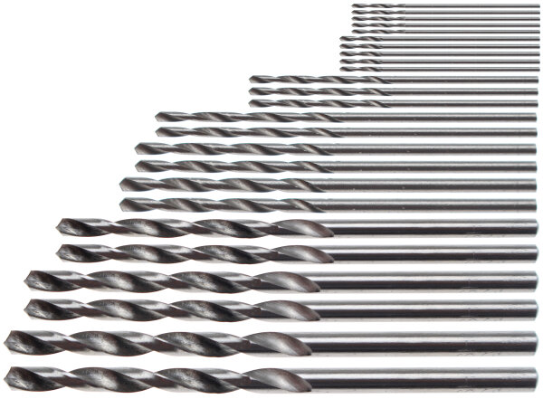 HSS-Minibohrer-Satz | 0,5 - 3,0 mm | 25-tlg.
