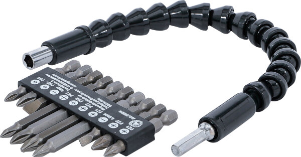 Bit-Satz mit flexibler Welle | Antrieb Außensechskant 6,3 mm (1/4") | 11-tlg.