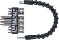 Bit-Satz mit flexibler Welle | Antrieb Außensechskant 6,3 mm (1/4") | 11-tlg.