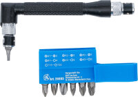 Winkelschrauber mit 7 Doppelklingen-Bits | Antrieb Außensechskant 6,3 mm (1/4") | 8-tlg.