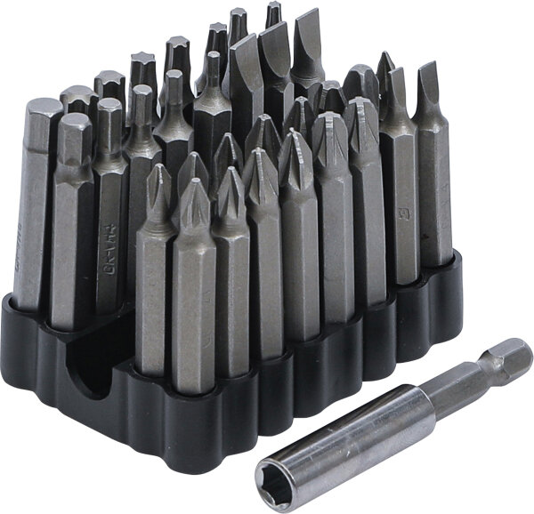 Bit-Satz für Sicherungsschrauben | Antrieb Außensechskant 6,3 mm (1/4") | 33-tlg.
