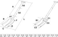 Aluminium-Schneeschaufel | mit steckbarem Schnellverschluss-Stiel