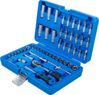 Steckschlüssel-Satz | Antrieb 6,3 mm (1/4") | 53-tlg.