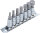 Bit-Einsatz-Satz | Antrieb Innenvierkant 6,3 mm (1/4") | Innensechskant 4 - 12 mm | 7-tlg.