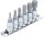 Bit-Einsatz-Satz | Antrieb Innenvierkant 6,3 mm (1/4") | Innenvielzahn (für XZN) M4 - M12 | 6-tlg.
