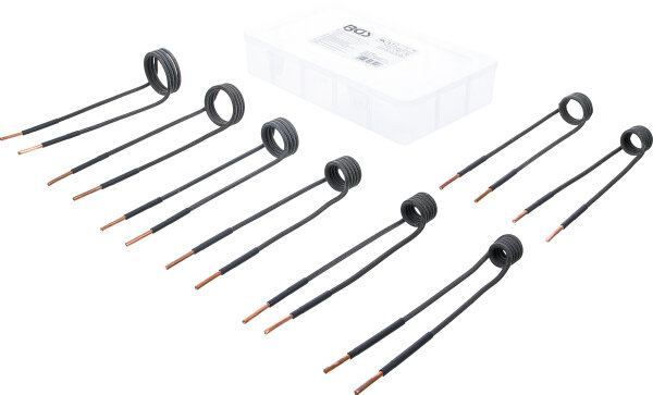 Induktions-Spulen-Satz für Induktionsheizgerät | 90° abgewinkelt | für Art. 2169, 3390, 3391 | 8-tlg.